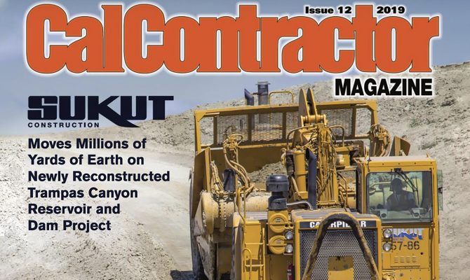 Sukut Construction’s Dam Project is Featured in CalContractor Magazine Grading and Excavating 2019 Issue